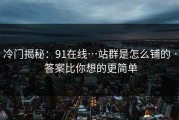 冷门揭秘：91在线…站群是怎么铺的 · 答案比你想的更简单